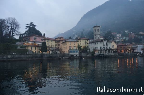 Dal battello sul lago di Como