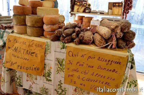 salumi e formaggi di Amatrice