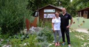 Fabiana e Patrizio del Giardino delle farfalle di Cessapalombo