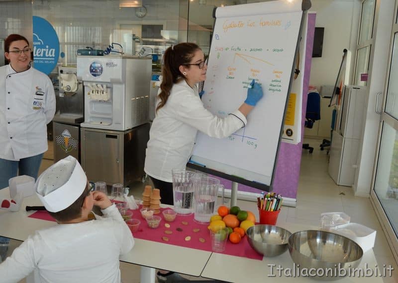 laboratorio per bambini al museo del gelato