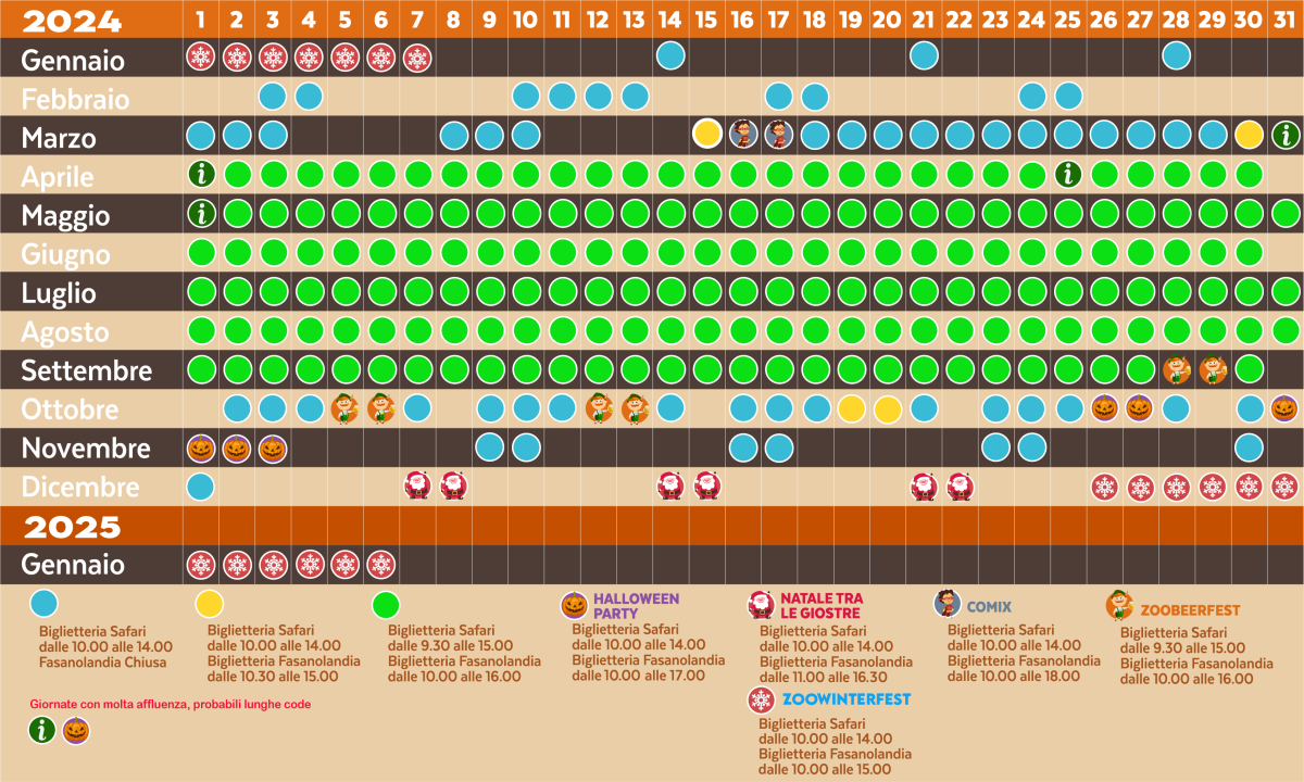 Calendario-2024 zoo di Fasano